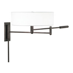 Sonneman Perno 2-Light 30" Wall Lamp in Black Brass Finish - Wall Sconces