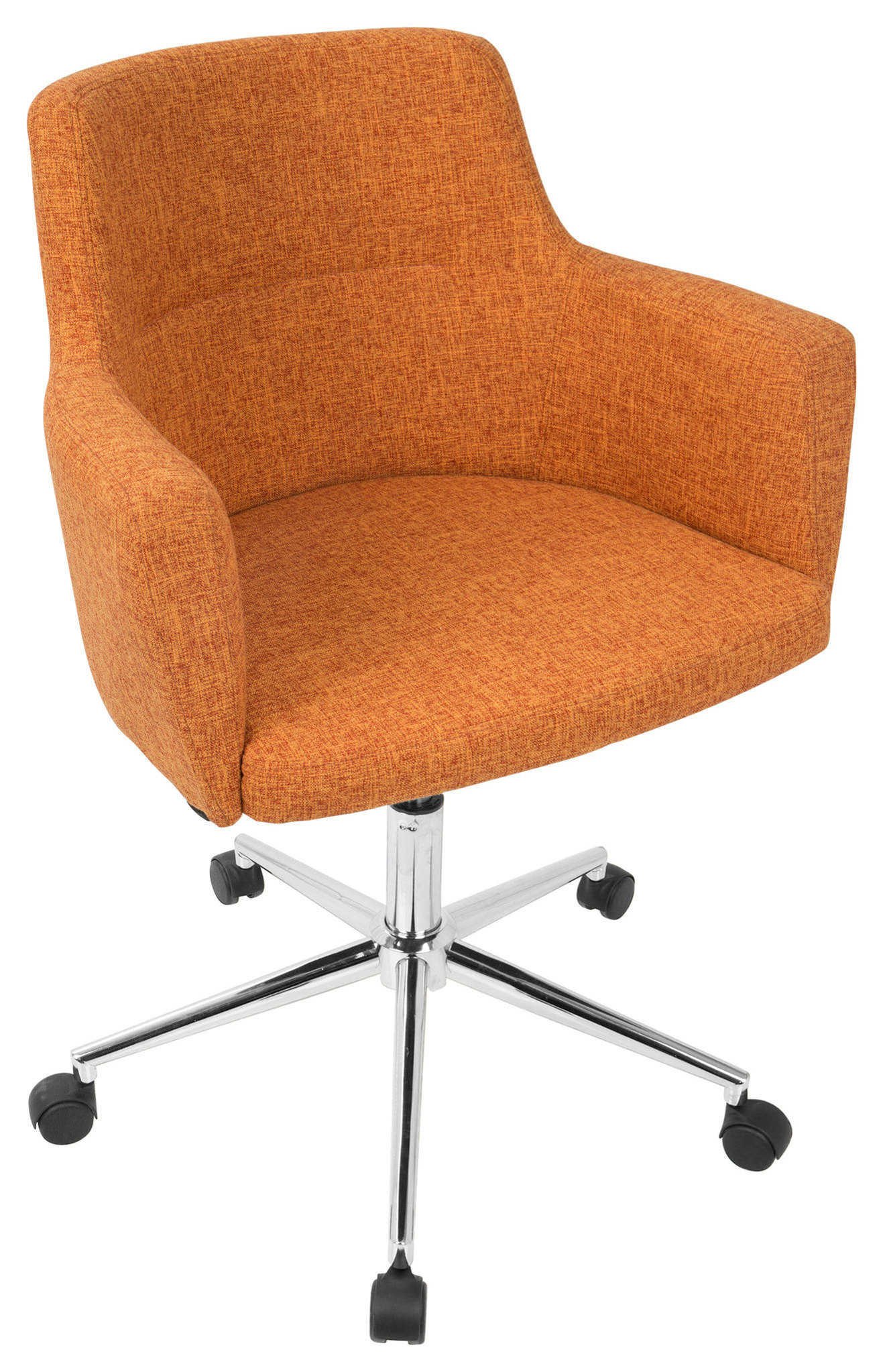 LumiSource Andrew Adjustable Office Chair, Citrus Green, Orange