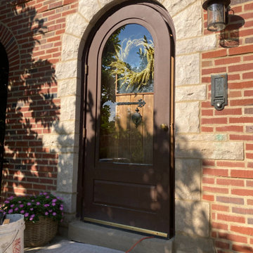 Full View Round Top Storm Door