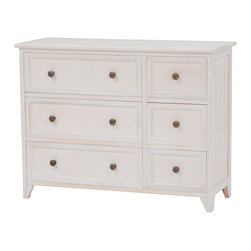 【SHABBY WOOD FURNITURE】MCH-5478AW ローチェスト - 収納・整理整頓