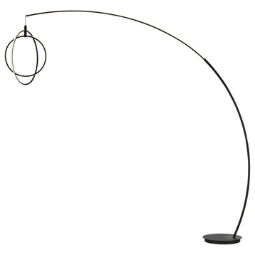 Monita 1 Light Floor Lamp, Black