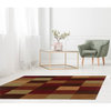 Linon Trio Barnet Hand Tufted Polyester 5'x7' Rug in Beige
