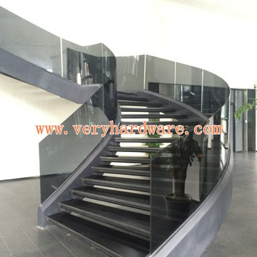curved Glass Stair