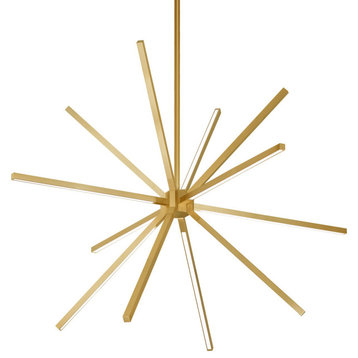 Kuzco - CH14232-BG - Sirius Minor 32-in Brushed Gold LED Chandeliers