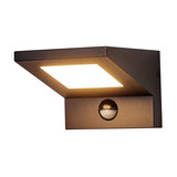 LED outdoor wall light Levvon with motion detector