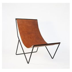 Roost Arlo Leather Sling Chair - SKU: F349 - Recliner Chairs