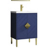 24" Modern Style Navy Blue Eileen Bathroom Sink Vanity - AC-66NB24