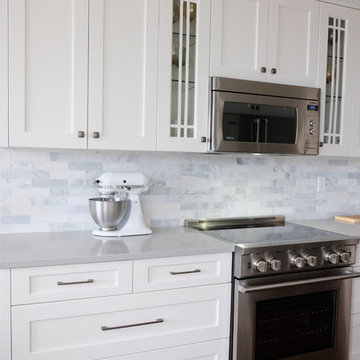 Small Transitional Apartment Kitchen