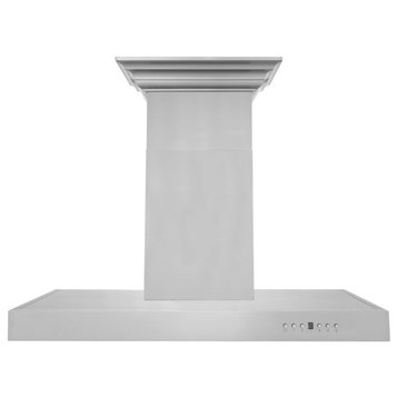 36" ZLINE CrownSound Ducted Wall Mount Range Hood, Stainless, KNCRN-BT-36
