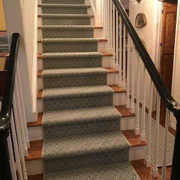 Patterned Wool Stair Runner - Tina D in Denver