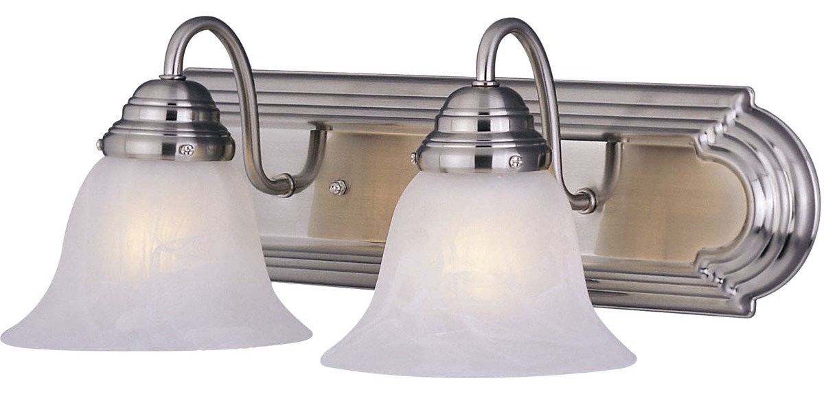 Maxim Lighting Essentials 2-Light Bath Vanity - Traditional - Bathroom ...