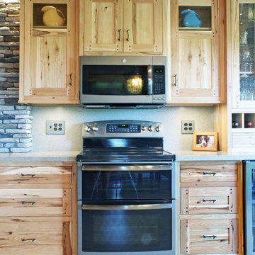 Custom Rustic Knotty Hickory Kitchen
