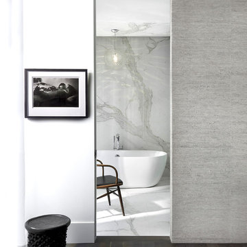 Modern Master Bathroom Entry