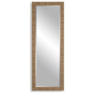 Contemporary 25" x 70" Parer Natural Mirror