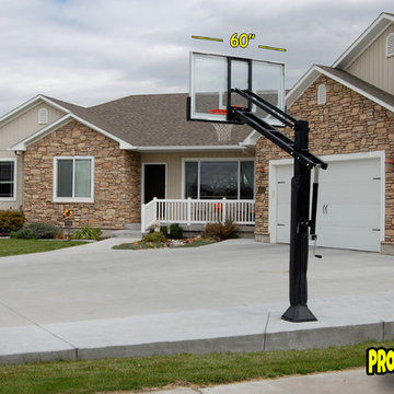 Robert W's Pro Dunk Gold Basketball System on a 50x39 in Idaho Falls, ID