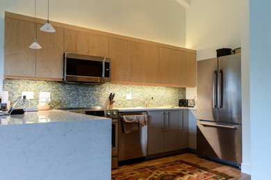 Kitchen - modern kitchen idea in Denver