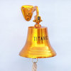 Solid Brass Titanic Ship's Bell 15'', Hanging Brass Bell, Beach Decor, Nauti