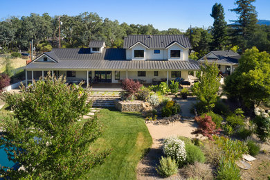 Inspiration for a farmhouse exterior home remodel in San Francisco