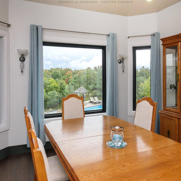 New Black Windows in Beautiful Dining Room - Renewal by Andersen Greater Toronto