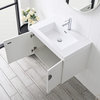 Floating Bathroom Vanity with Sink, Wood Bathroom Vanity Cabinet, White, 30"