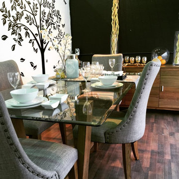 Mid-Century Inspired Dining Space