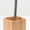 Ecobio Bamboo Bathroom Free Standing Toilet Bowl Brush With Holder Brown