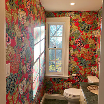 Two Jewel box Powder Rooms