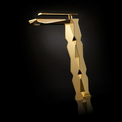 Ikon High end Vessel Sink Faucet | Polished Gold - Bathroom Sink Faucets