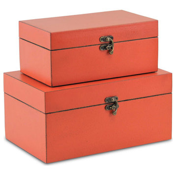 Orange Storage Boxes - Lestina Set