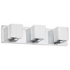 Coeur 3-Light Vanity Fixture, Frosted White