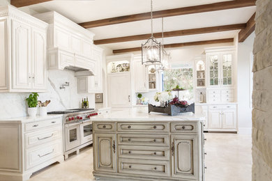 Inspiration for a transitional kitchen remodel in Orange County