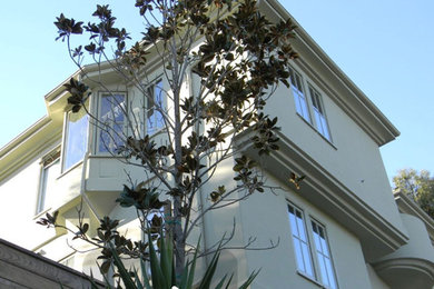Mediterranean exterior home idea in Los Angeles