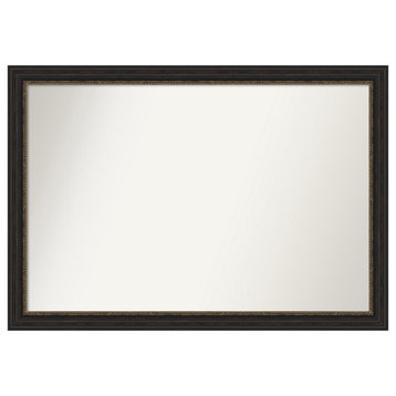 Accent Bronze Narrow Non-Beveled Wall Mirror 39.5x27.5 in.