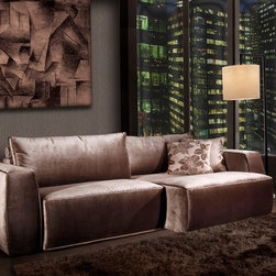 4080 MH Modern Sofa with Retractile Chaise - Sofas