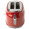 Haden Dorset 1.7 Liter Stainless Steel Electric Kettle, Red, Toaster