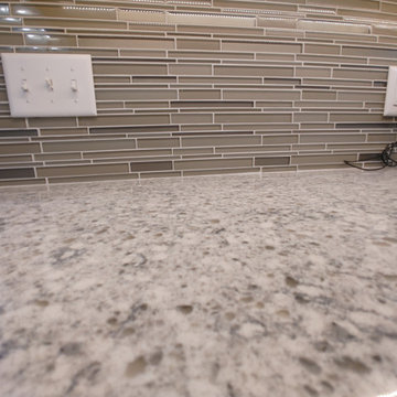Moline Kitchen & Baths Remodel-Dura Supreme Cherry Hanstone Fusion Onyx