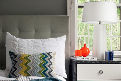 Inspiration for a transitional bedroom remodel in Boston