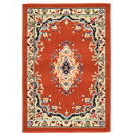 Unique Loom - Unique Loom Terracotta Washington Reza 2' 2 x 3' 0 Area Rug - The gorgeous colors and classic medallion motifs of the Reza Collection will make a rug from this collection the centerpiece of any home. The vintage look of this rug recalls ancient Persian designs and the distinction of those storied styles. Give your home a distinguished look with this Reza Collection rug.