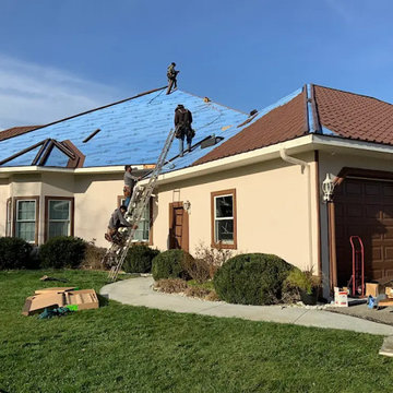 Metal Barrel Tile Roof Replacement in Tazewell