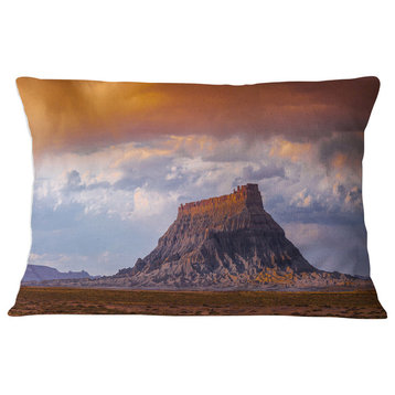 Factory Buttle Utah Panorama Landscape Printed Throw Pillow, 12"x20"