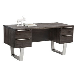 Rhodes Desk | Espresso - Desks And Hutches