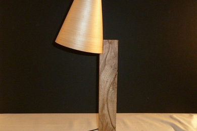 Lampe design en bois