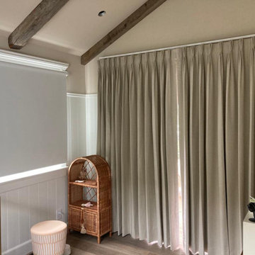 Northridge Nursery: Blackout Shades & Heavy Drapery Installation
