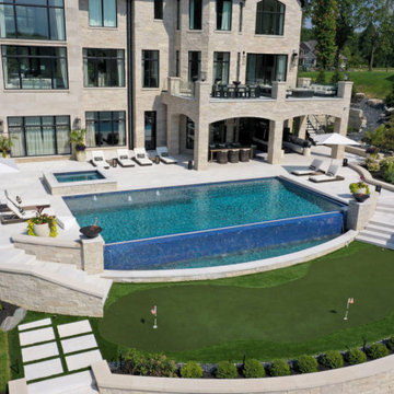 Valparaiso, IN Custom Infinity Edge Pool & Spa