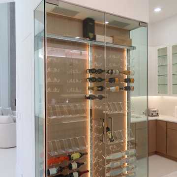 Landings Chrome Acrylic Wine Wall