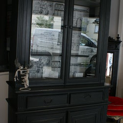 relooking d' un vaisselier 2 corps vitr&eacute; - China Cabinets And Hutches