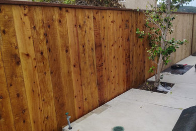 Wooden fence