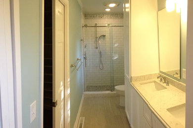 Inspiration for a contemporary bathroom remodel in Charleston