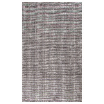 3'x5' Andes Gray Jute Area Rug