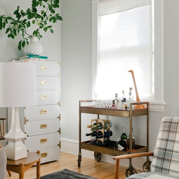 Curbly Living Room Makeover with Blinds.com Roman Shades
